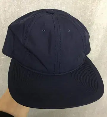 POTEN 포텐 안감 가죽 코튼 나일론 혼방 캡 네이비