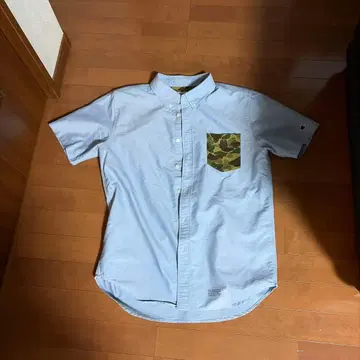 Champion 반팔 셔츠 X-LARGE 카모플라쥬