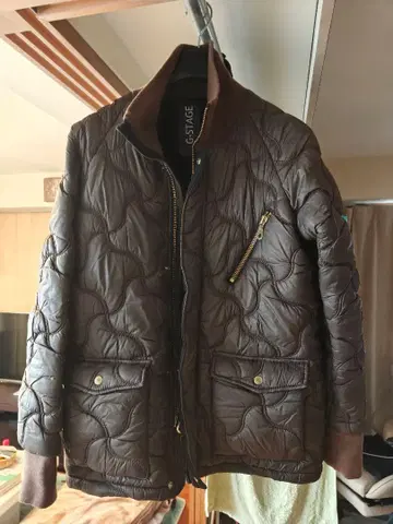 1 시즌 착용품 g-stage 퀼팅 블루종 46 사이즈