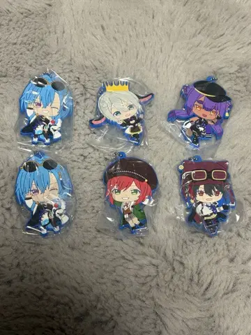 [ 미개봉 새상품 ] 가샤폰 아오기리 고등학교 캡슐 러버 마스코트 세트