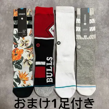 스탠스 삭스 STANCE SOCKS 양말 4족 세트 + 덤 1족 포함