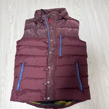 CEDAR CREST 버건디 다운 베스트 M