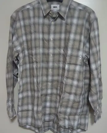 WAX 옴브레 체크 셔츠