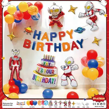 [ 새상품 ] 울트라맨 벌스데이 데코레이션 세트 벌룬 풍선