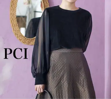 PCI 쉬폰 슬리브 풀오버 JUSTIN M