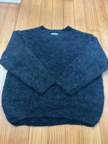 FASHIRU 긴팔 니트 스웨터 다크 그레이