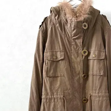 모즈 코트 후드 퍼 라이너 포켓 부착 LL 빅