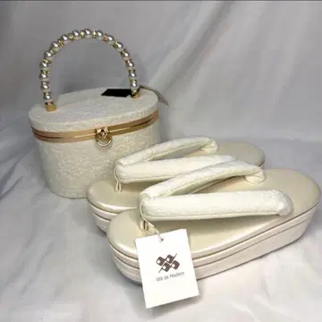 새상품 2026 모델 조리 백 세트 후리소데용 성인식 화이트