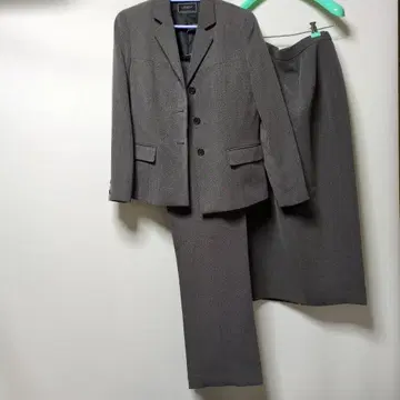LINDY 그레이 수트 자켓 스커트 팬츠 세트