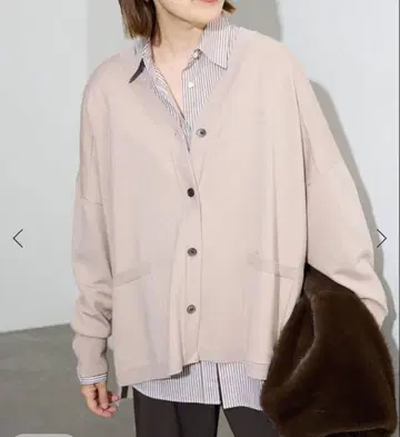 SLOBE IENA 워셔블 와이드 실루엣 가디건