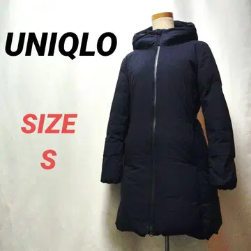 UNIQLO 유니클로 다운 코트 여성용 S 네이비 방풍 내구성 발수성