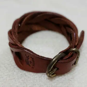 일비종떼 뜨개질 가죽 팔찌