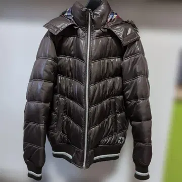 [CONVERSE] 퍼 달린 광택 브라운 자켓 남성용 M y2k