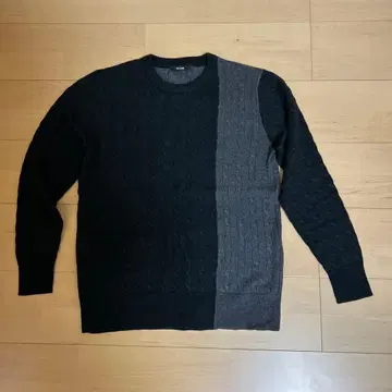 COMME CA MEN 케이블 니트 스웨터