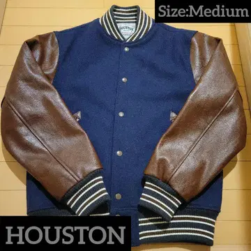 [ 새상품급 ] HOUSTON 휴스턴 헤비 멜트 바시티 자켓 네이비