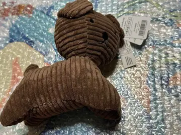 [택 포함] Snuffy 스나피 코듀로이 봉제 인형 브라운 17cm