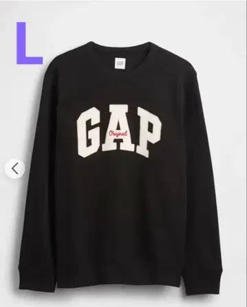 GAP 릴랙스 핏 스웨트 셔츠 L 미사용 미개봉 새상품 블랙