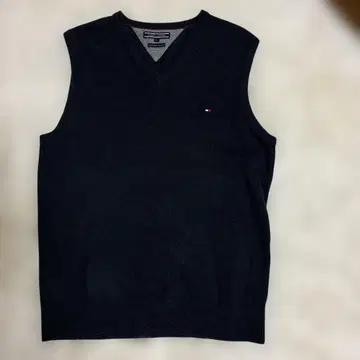 [ 새상품급 ] 타미힐피거 베스트 니트 네이비 M 사이즈 무지