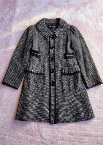 [ nanette lepore ] 트위드 코트 프릴 포켓