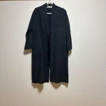 evam eva 다크 그레이 롱 코트