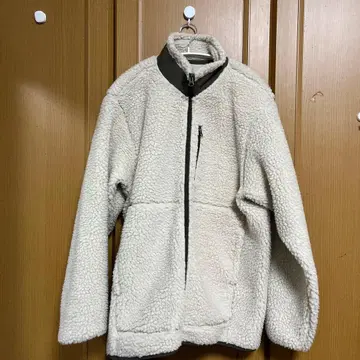 [ 무인양품 ] 아이보리 플리스 자켓 하이넥