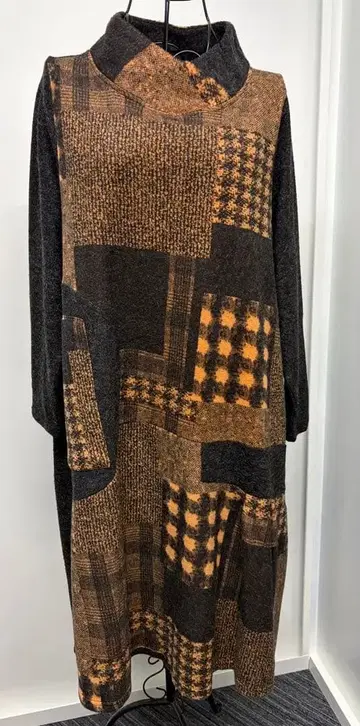 플리스 원단 긴팔 튜닉