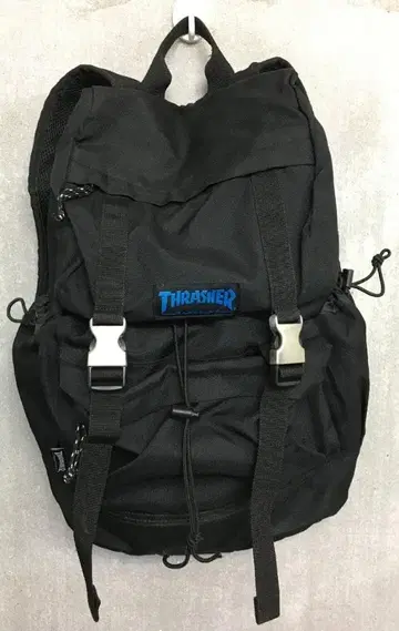 트레셔 로고 와펜 백팩 블랙