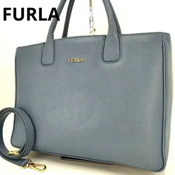 FURLA 훌라 숄더백 2way 블루 계열 A4 가능 가죽
