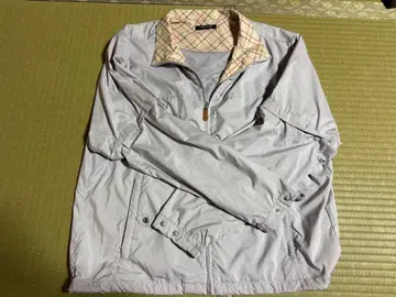 80년대 빈티지 CORAGIO 그레이 체크 무늬 옷깃 점퍼 골프