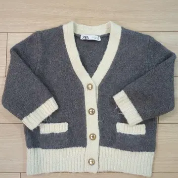 ZARA 대비 트리밍 가디건 S