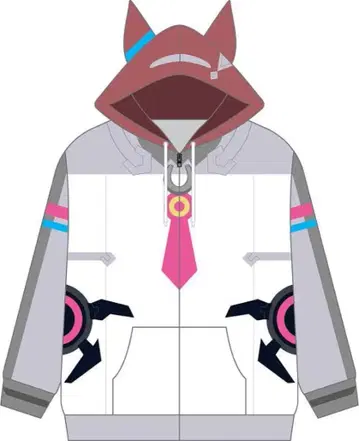 고양이 귀 디자인 후드 부착 후드티