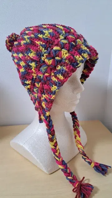 다색 뜨개질 디자인 모자 핸드메이드 비니