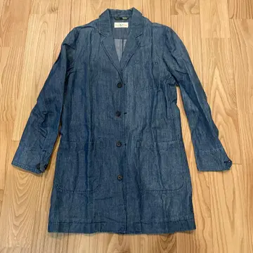 데님 롱 자켓 M