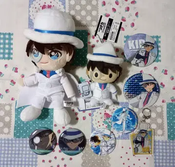 명탐정 코난 괴도 키드 묶음 판매 봉제 인형 캔뱃지