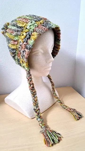 다색 니트 스타일 겨울용 모자