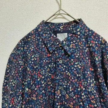 Paul Smith 현행 택 리버티 프린트 긴팔 셔츠 L