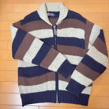 CHAPS/챕스 랄프 로렌 풀 집업 카우친 스웨터 단종 90s