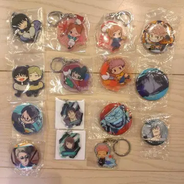 주술회전 캔뱃지 키링 묶음 판매