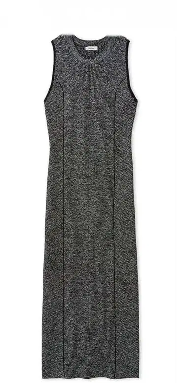 FRAY I.D 슬리브리스 롱 니트 원피스 그레이