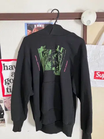 MARVEL 블랙 후드티 L 사이즈