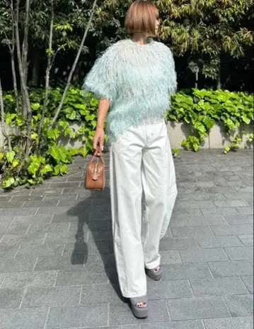 cygne 커비 데님 화이트