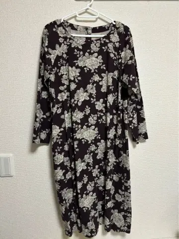 ELLIFE 꽃무늬 기모 긴팔 원피스 엘리페 택 포함 미사용품