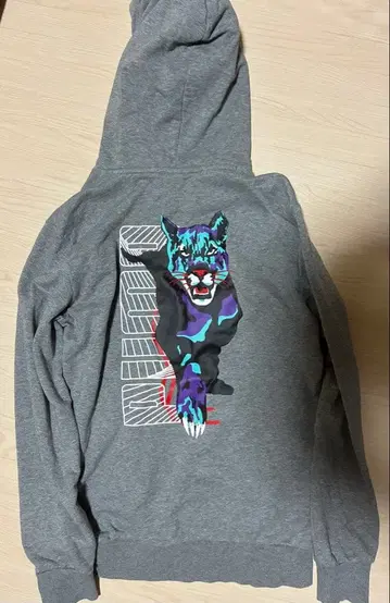 PUMA 그레이 후드티