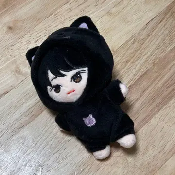원우 봉제 인형 고양이 후드 부착 봉제 인형