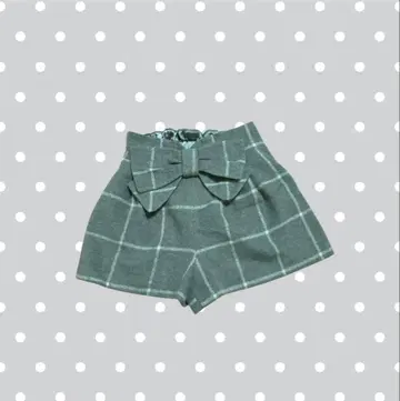 리본 체크 무늬 헤이세이 여자