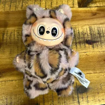 해외판 러브브 팝마트 초레어 레오파드 무늬 봉제 인형 키체인