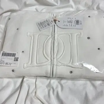 다리치 darich DD 로고 비쥬 지퍼 후드티 화이트 WHT