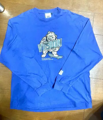 VISION 롱 슬리브 T셔츠 보라색