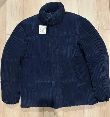 ZARA 코듀로이 네이비 다운 자켓 M