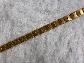이탈리아 참 팔찌 골드 스테인리스 스틸 메탈 벨트